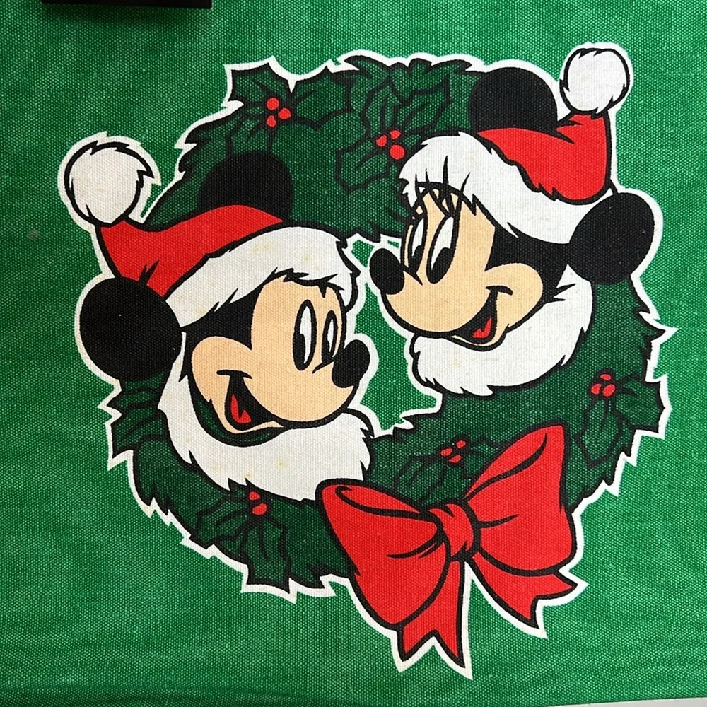 NWT Mickey Unlimited‎ Holiday Disney Green Tote Bag- OS